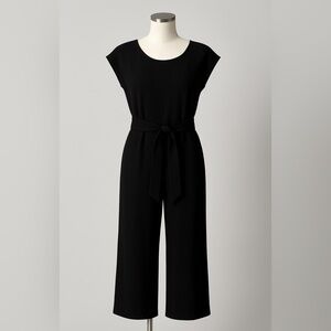 LOFT‎ Chic Black Tie-Waist Jumpsuit Size 2